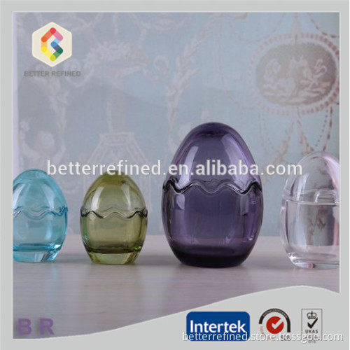 easter egg shaped glass jars